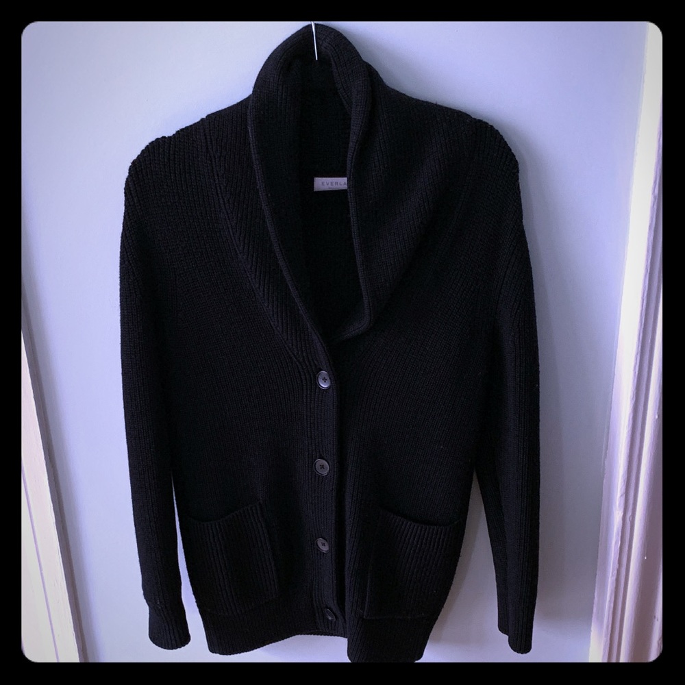 Black everlane cardigan xs